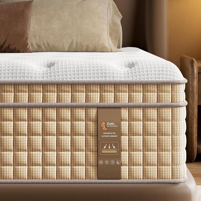 BedStory King Size Mattress, 12 Inch Medium Firm Hotel Collection Hybrid Mattresses with Extra Lumbar & Shoulder Support Pain Relief,Fiberglass-Free 365-Night Trial