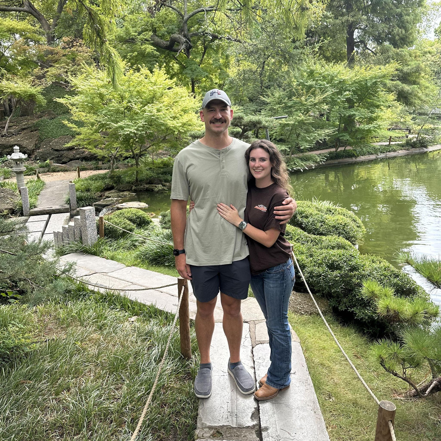 Our favorite date at the Fort Worth Botanical Garden!