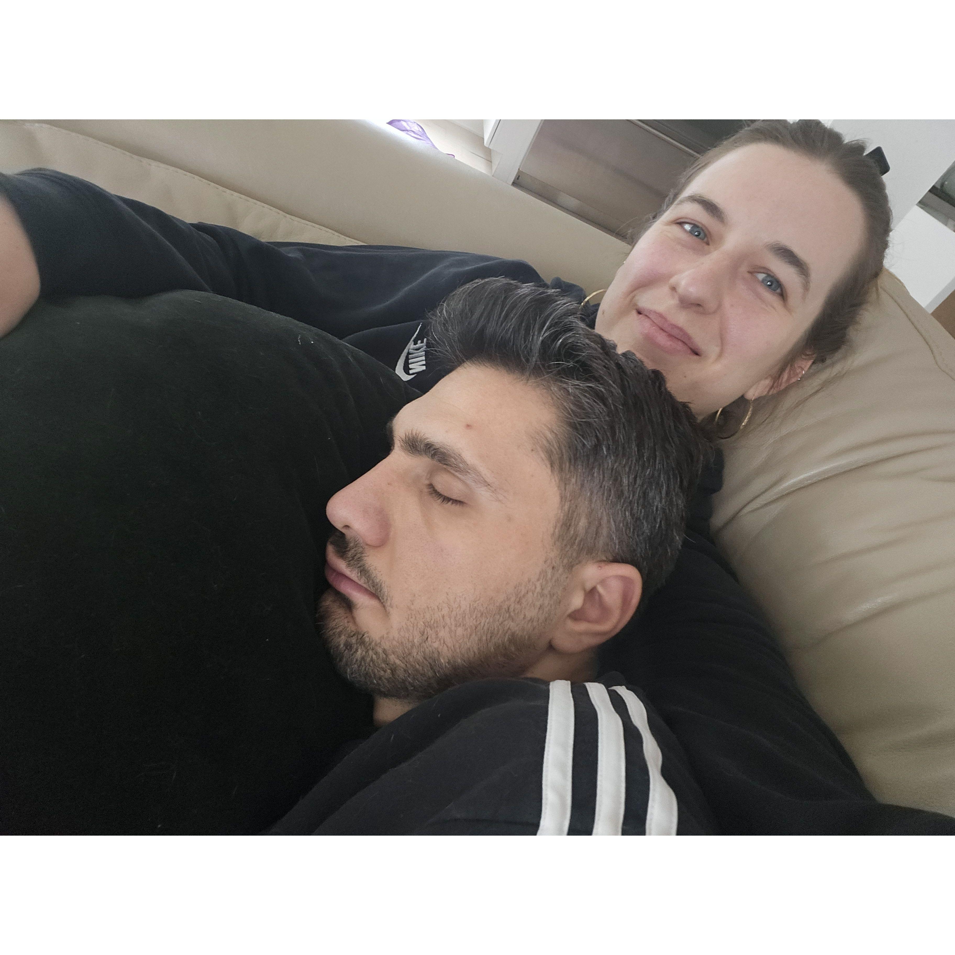 Sleeping selfie