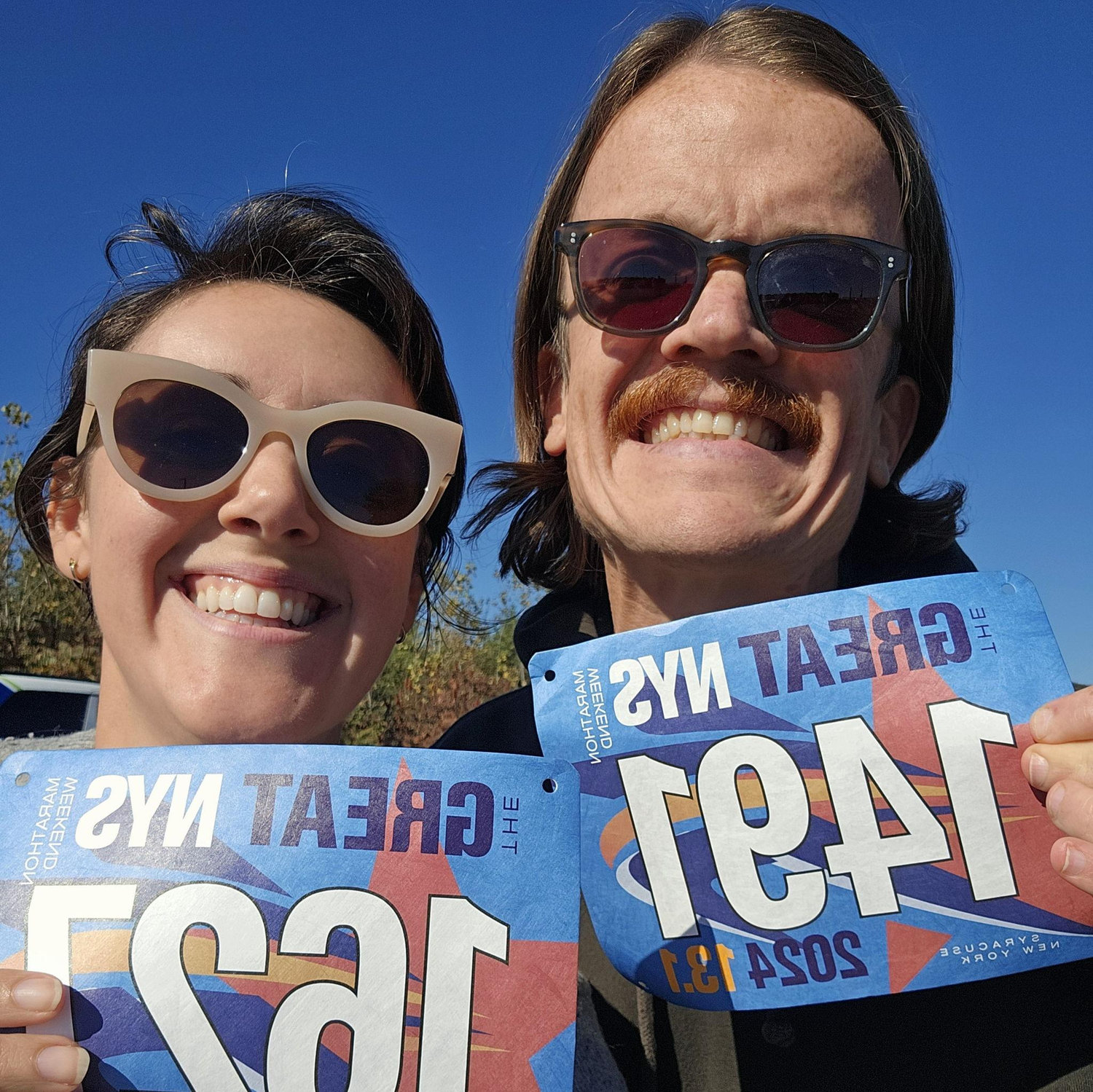 '24 First (and Jordan's last) half marathon together