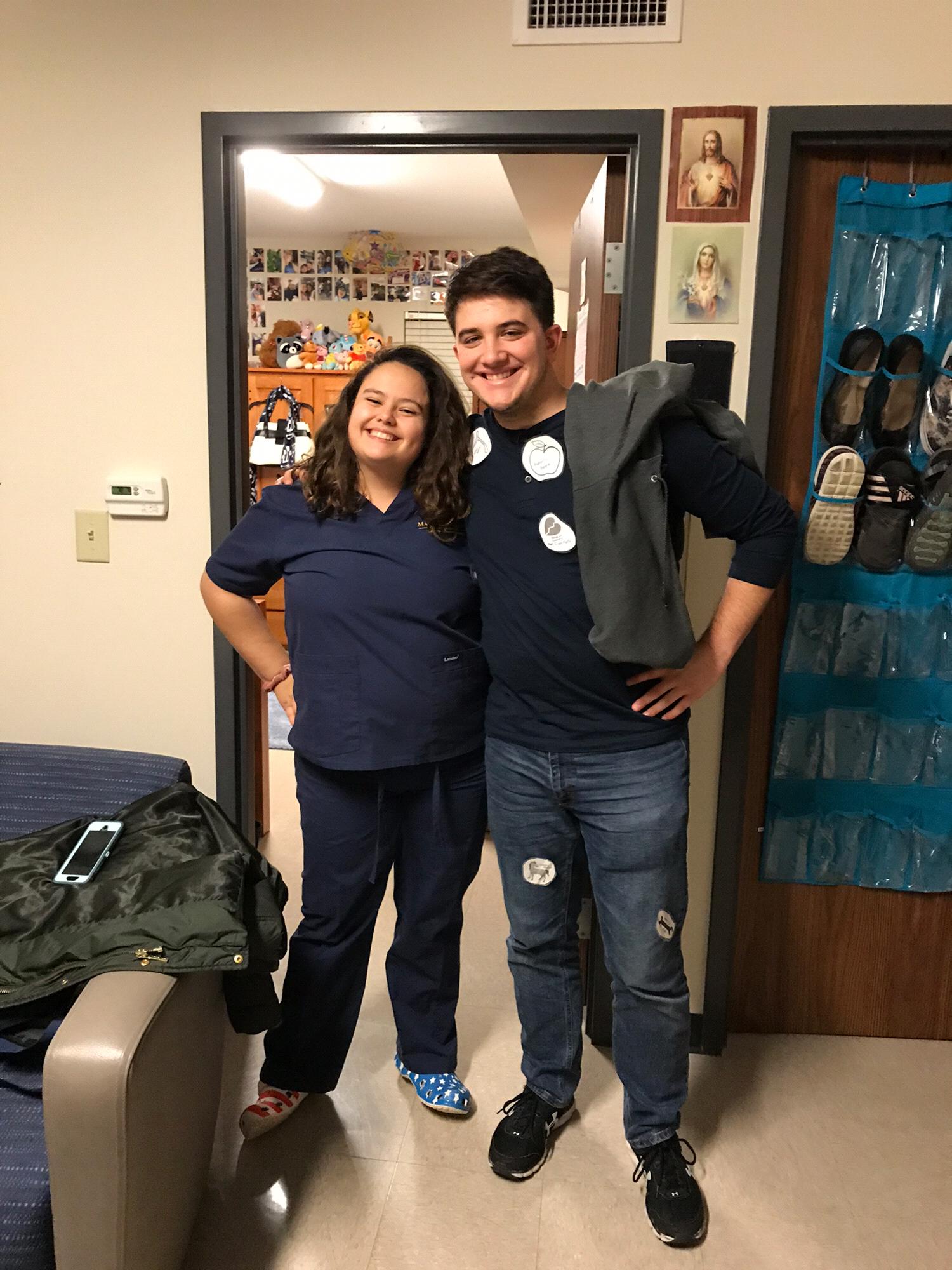 Halloween couples costume as the game Operation (2019).