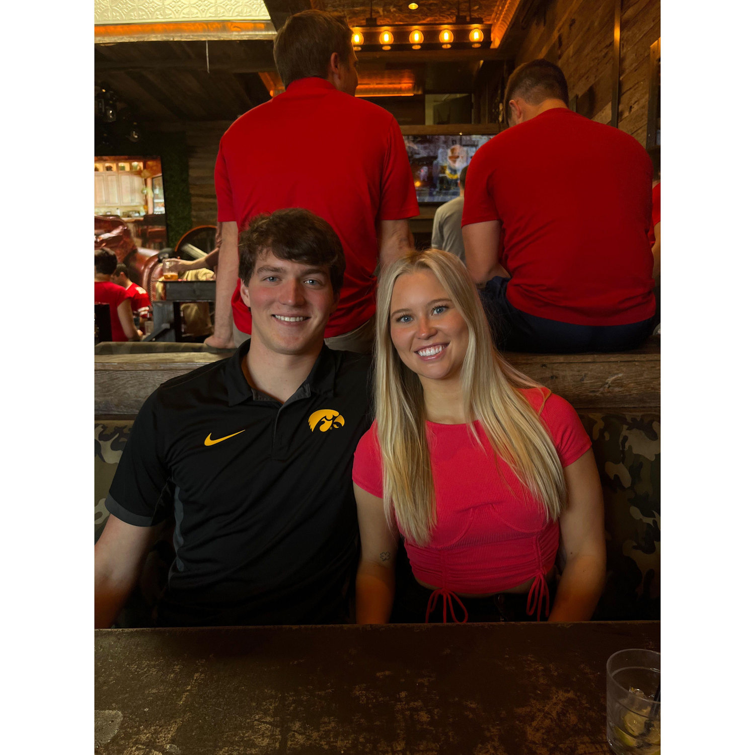 Justin's first time meeting Abby's family, and of course it involved the Iowa vs Nebraska football game