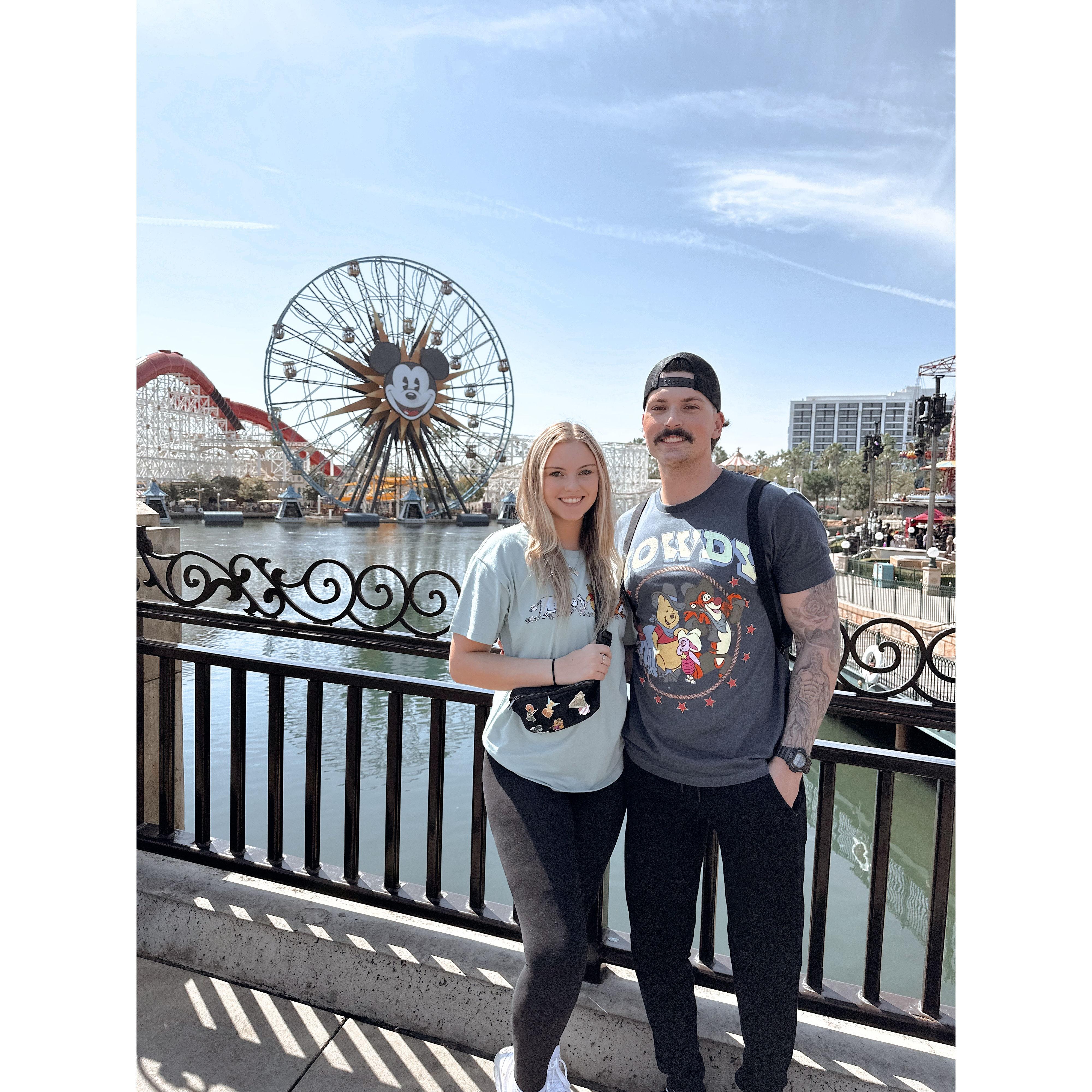 One of our first dates was Disney and it really is one of our happy places!