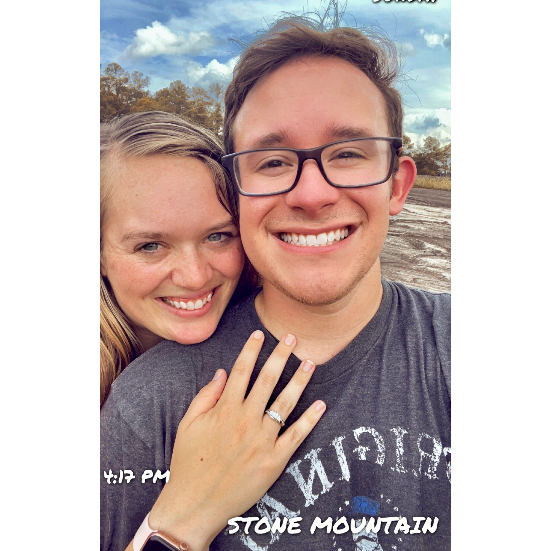The day we got engaged!