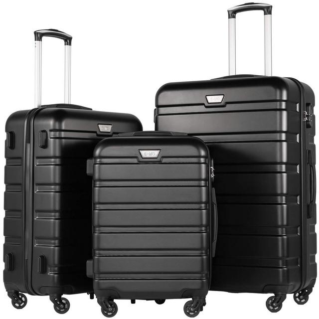 COOLIFE Luggage 3 Piece Set Suitcase Spinner Hardshell Lightweight TSA Lock 4 Piece Set