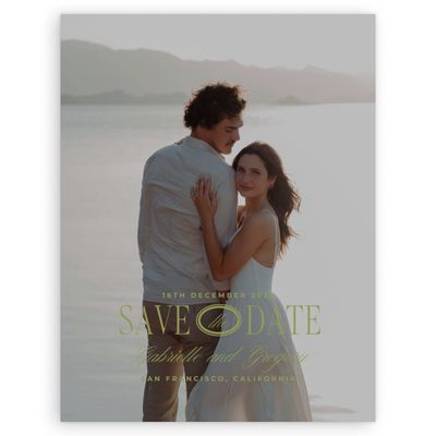 Marsh Green Wedding Digital Save the Date - Querido Photo