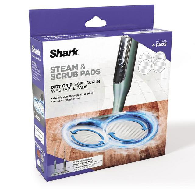 Shark® Steam & Scrub Dirt Grip® 4-Pack Soft Scrub Washable Pads