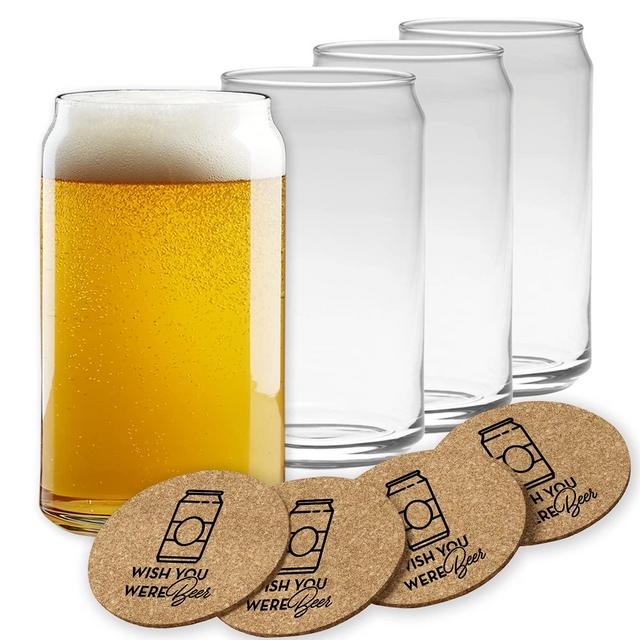 Beer Can Glasses Set of 4