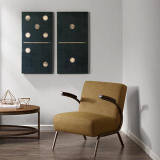 Two Black Dominos 2-Piece Gel Coat Printed Canvas Set