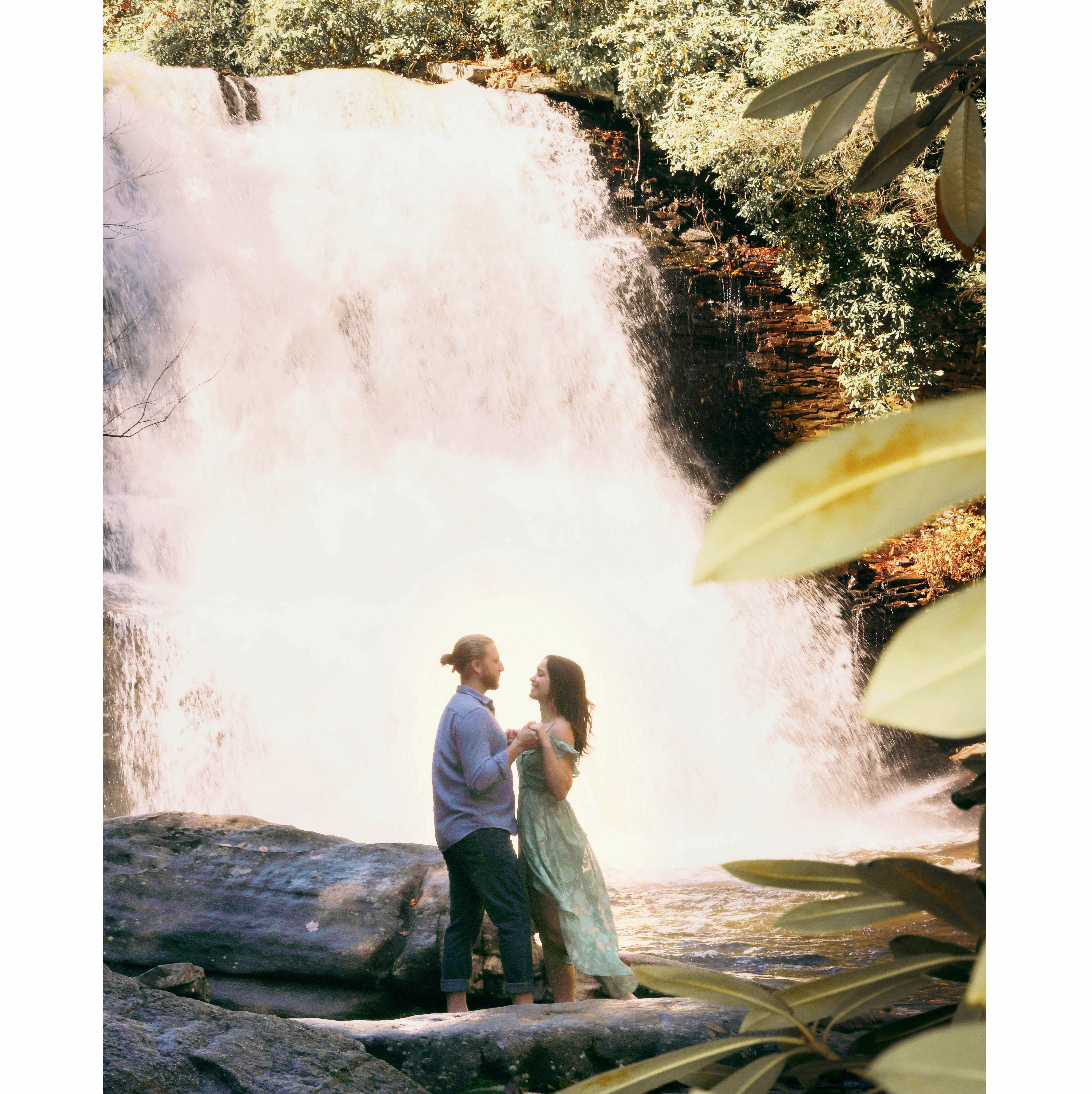 October 2023. Engagement Shoot at Swallow Falls State Park, Maryland.