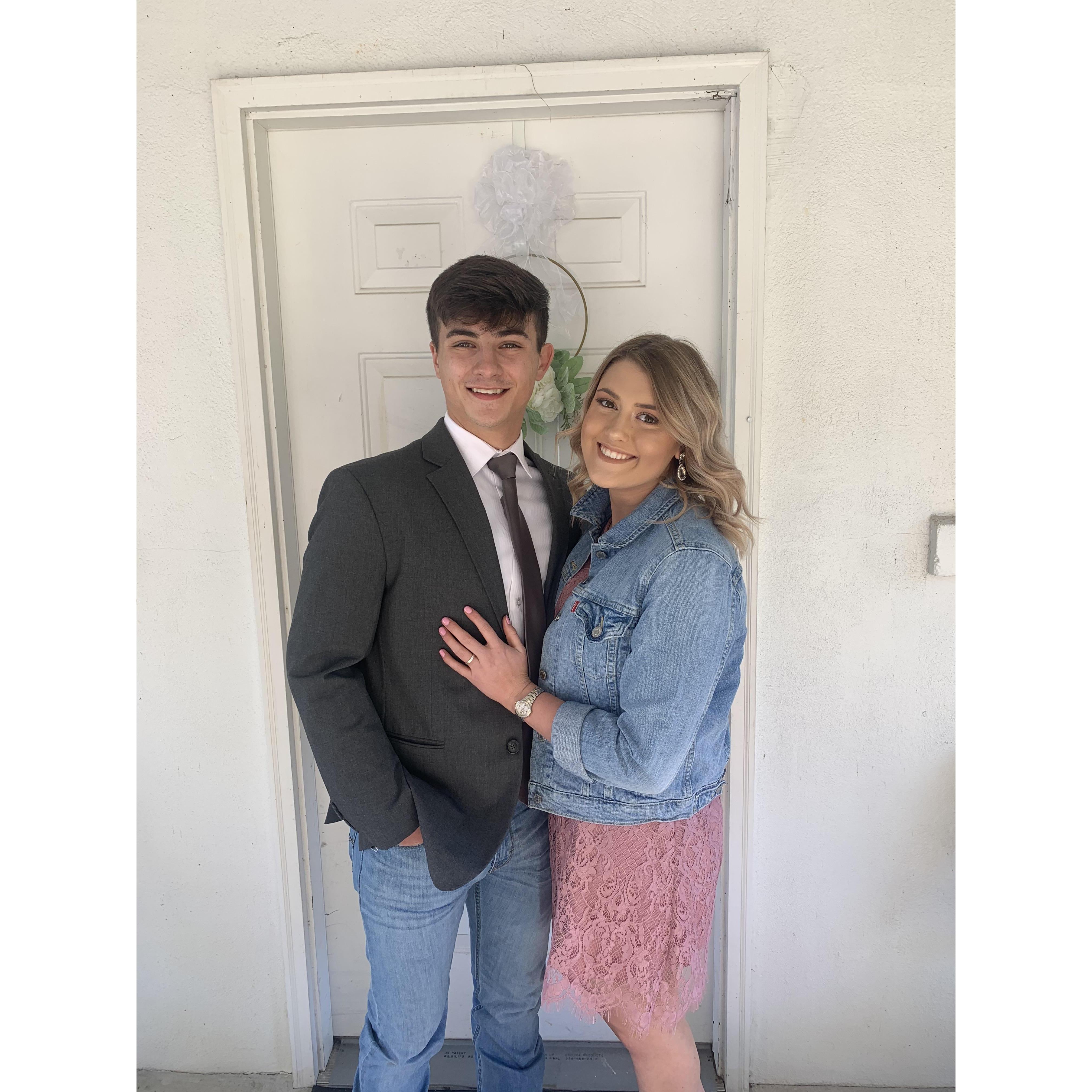 Caleb's grandmother's wedding 2020