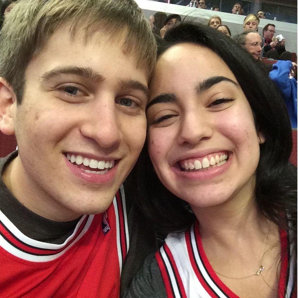 Just 2 acne-ridden 16-year-olds at the Bulls game!