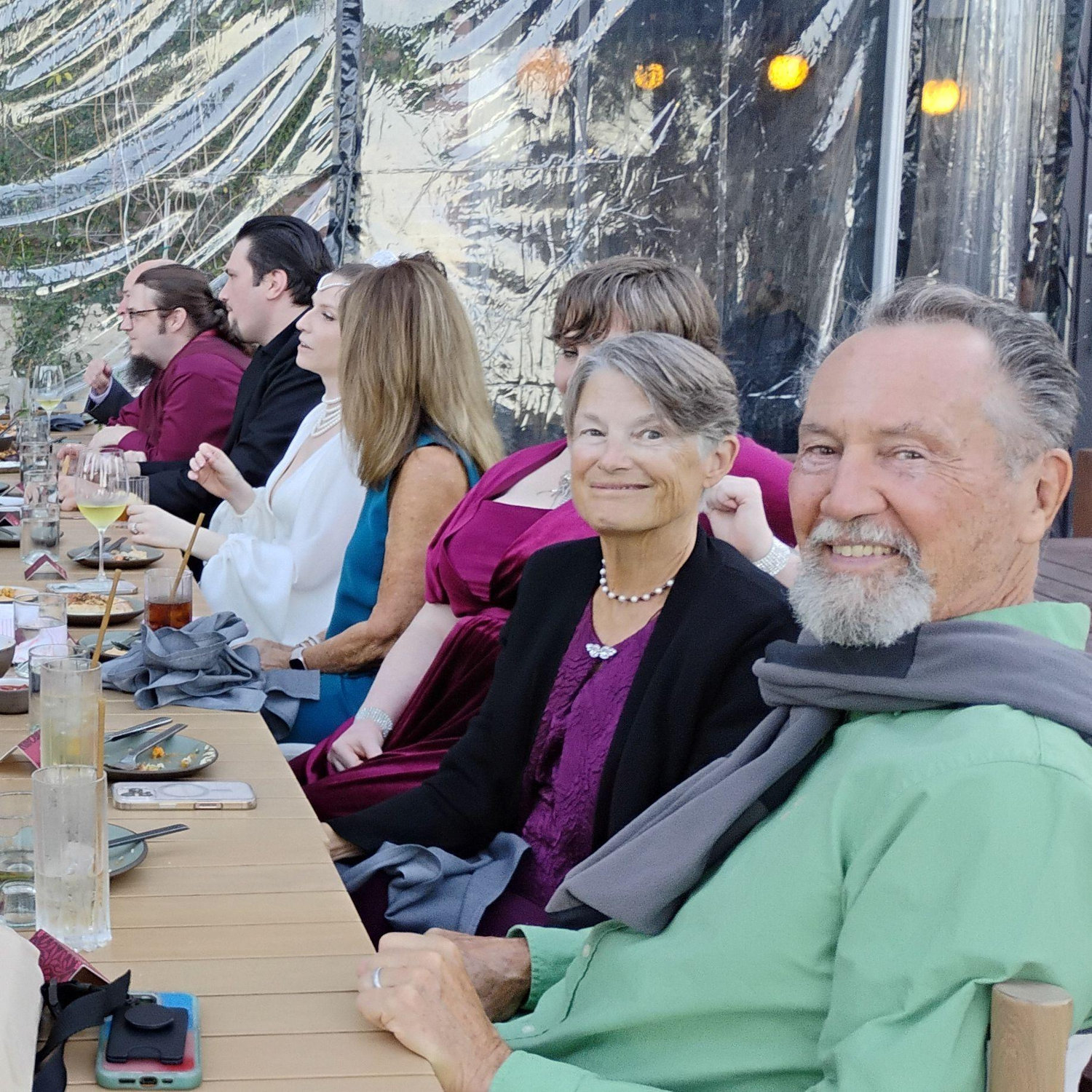 Side 2 of the reception dinner