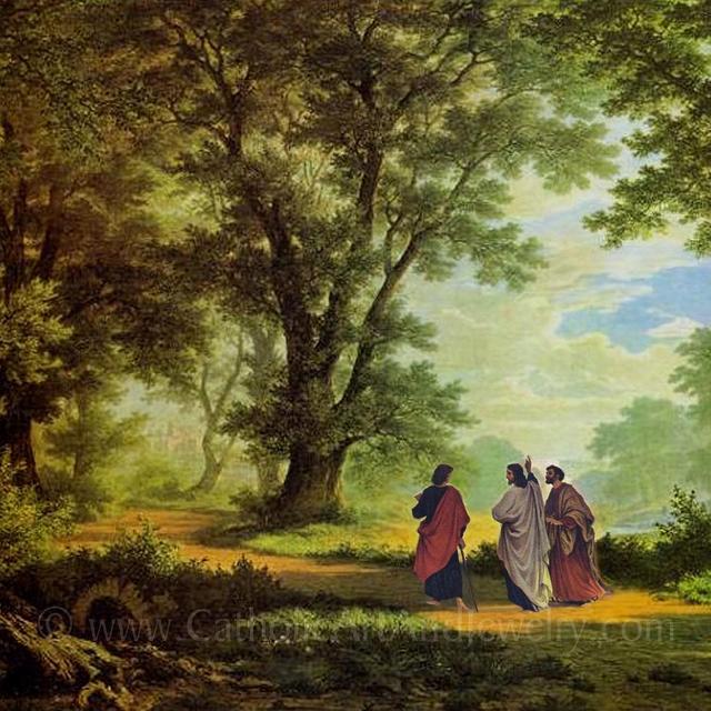 Road to Emmaus – 4 sizes – Robert Zünd – Catholic Art Print