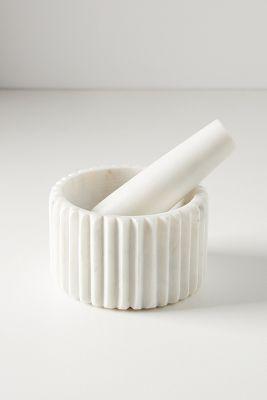 Marble Mortar and Pestle Set