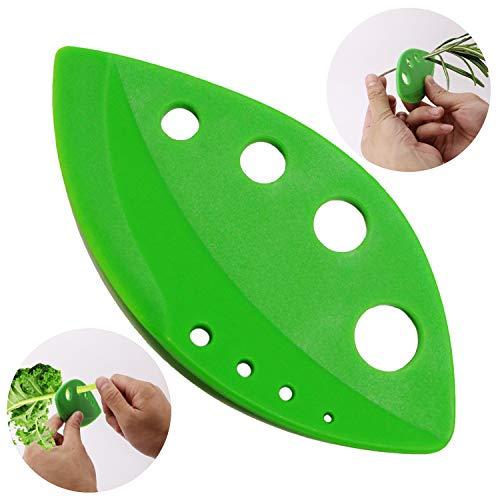 Best Herb Stripping Gadget Leaf Remover, Chard, Collard Greens, Parsley, Basil, Rosemary Herb, Taragon, Thyme with Plastic Edge Shear Knife, Best Herb Stripping Tool BY Dvcline