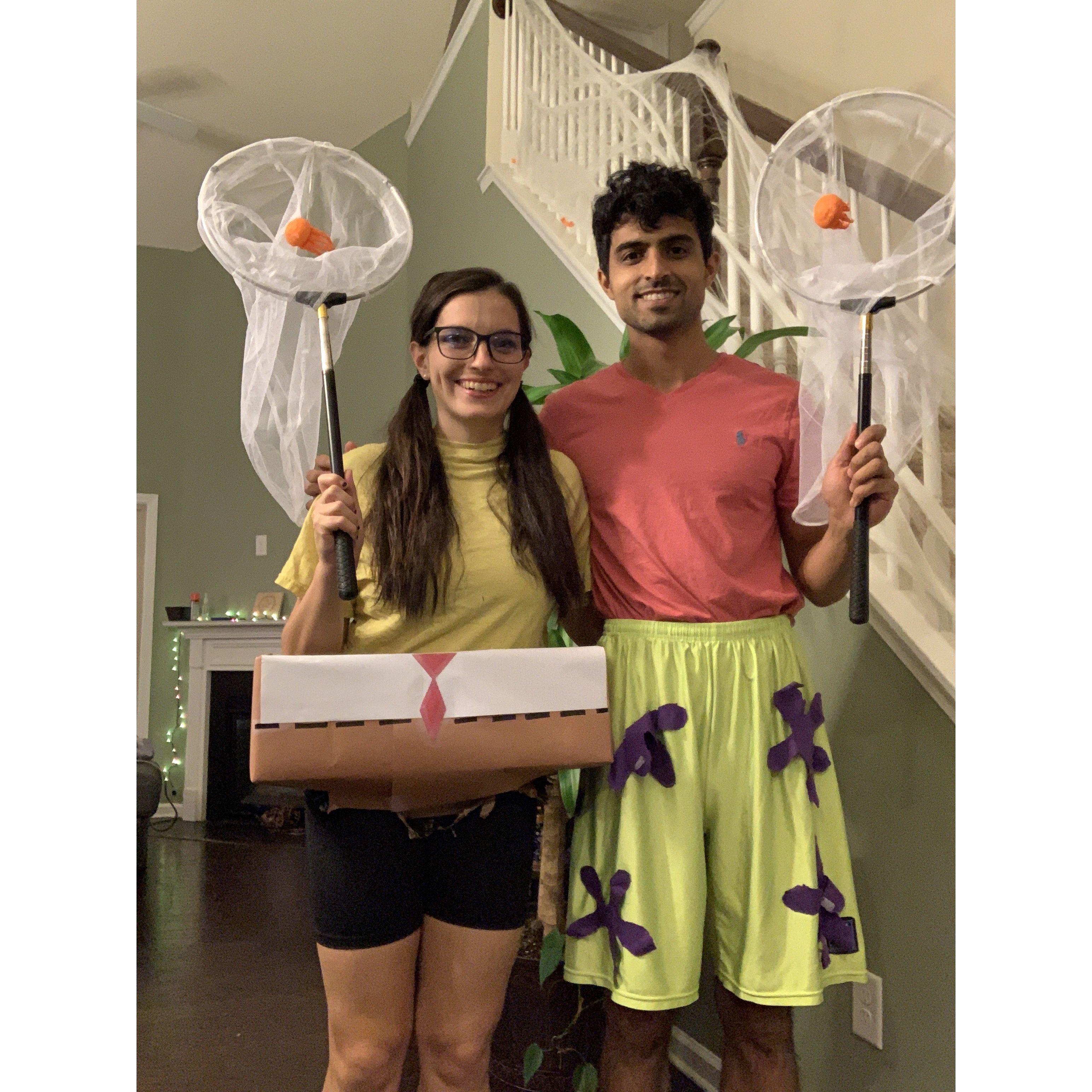 We love dressing up for Halloween and we also love quoting Spongebob!