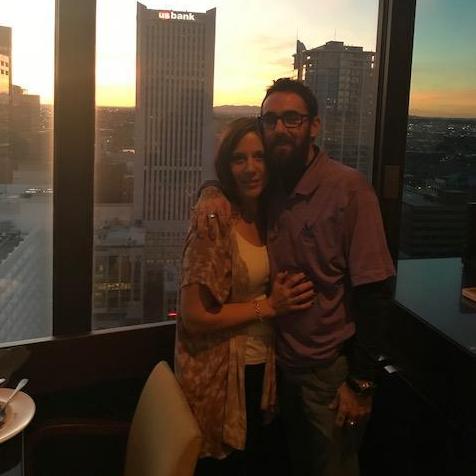 Our first anniversary - Torrey planned the day - wine tasting downtown and dinner at the Compass Room.