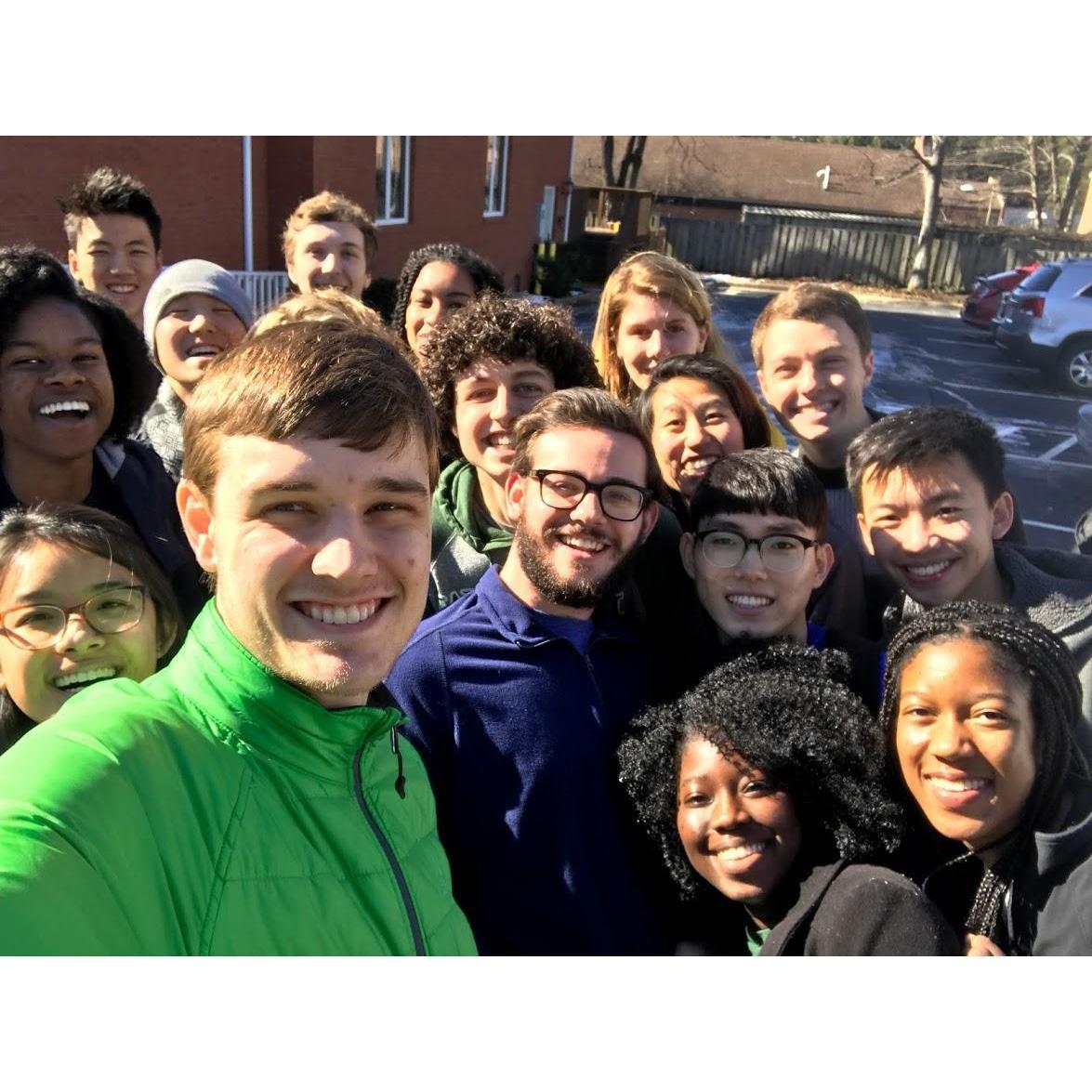 This is our Greater City crew - headed off to serve the holistic needs of neighbors living through poverty in Williamsburg.