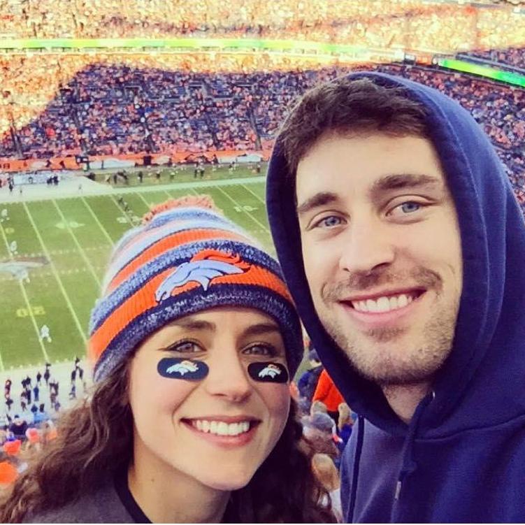 Cheering on the Denver Broncos at Mile High Stadium - December 2015