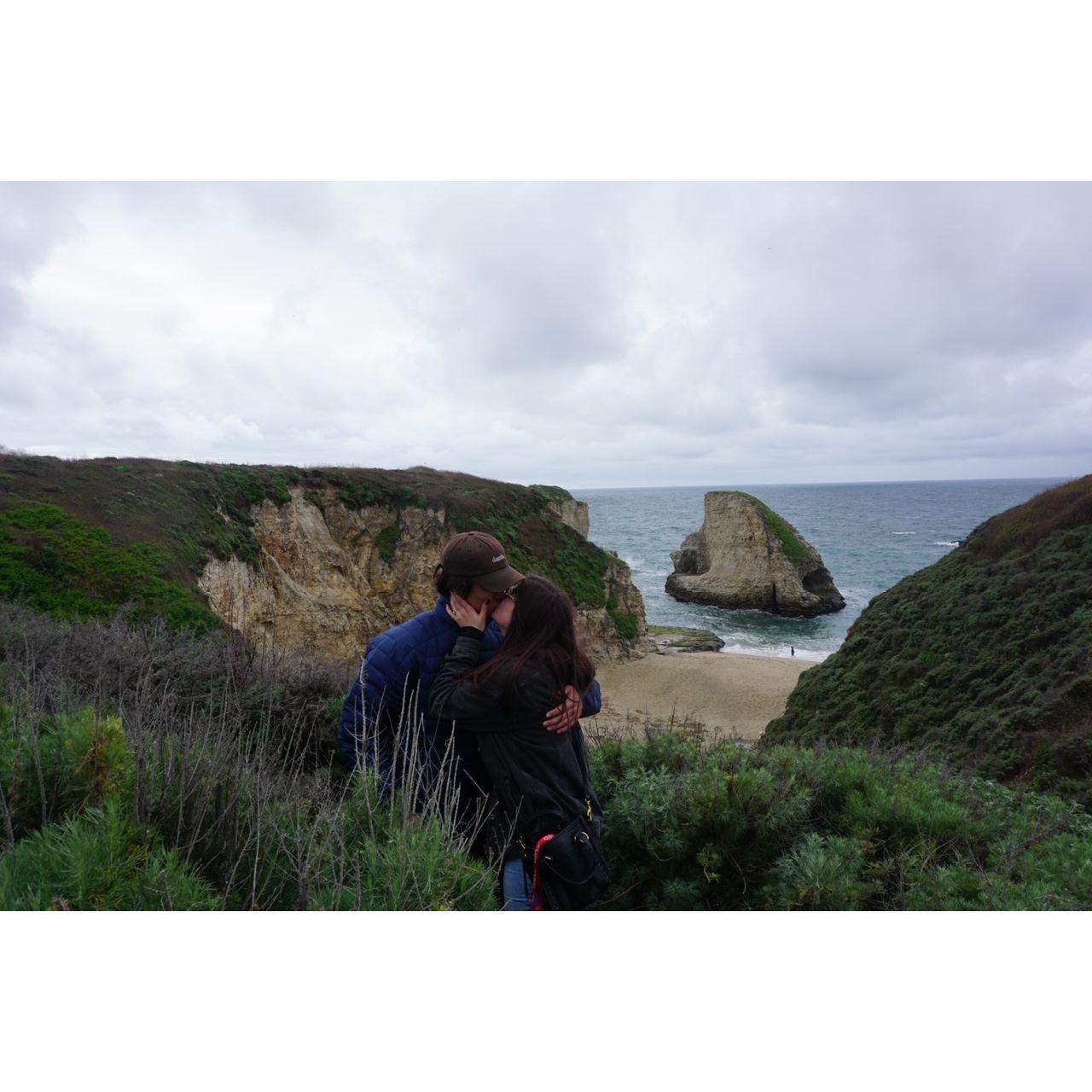 Us visiting our special place, Shark Fin Cove, nearly three years later!  03|14|2020