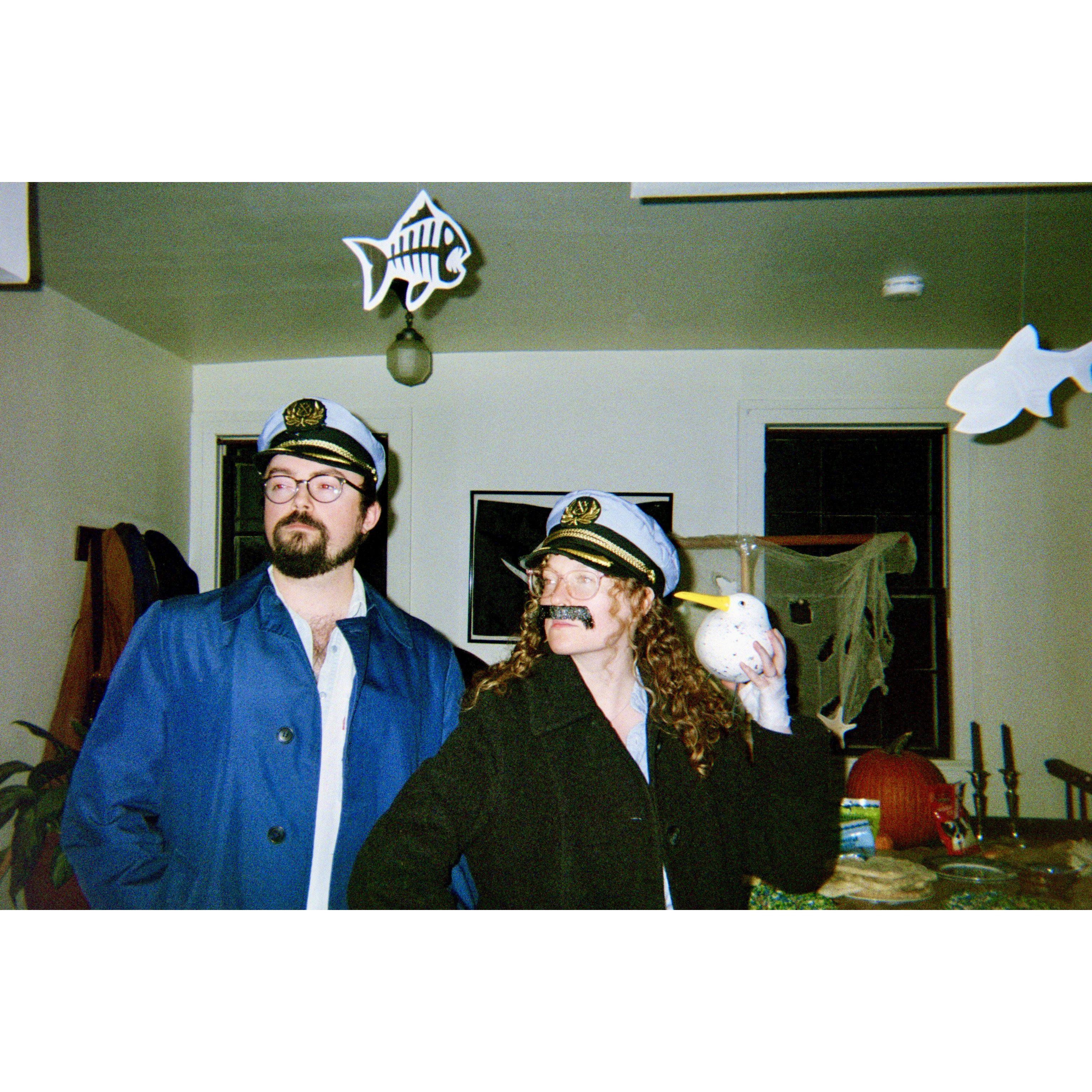 Halloween 2024 dressed as Willem Dafoe and Robert Pattinson (with bonus seabird)