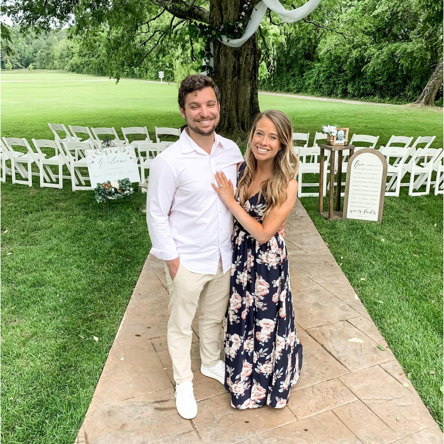 Attending Maryanne (bridesmaid) and Thomas Mitchem's beautiful wedding.