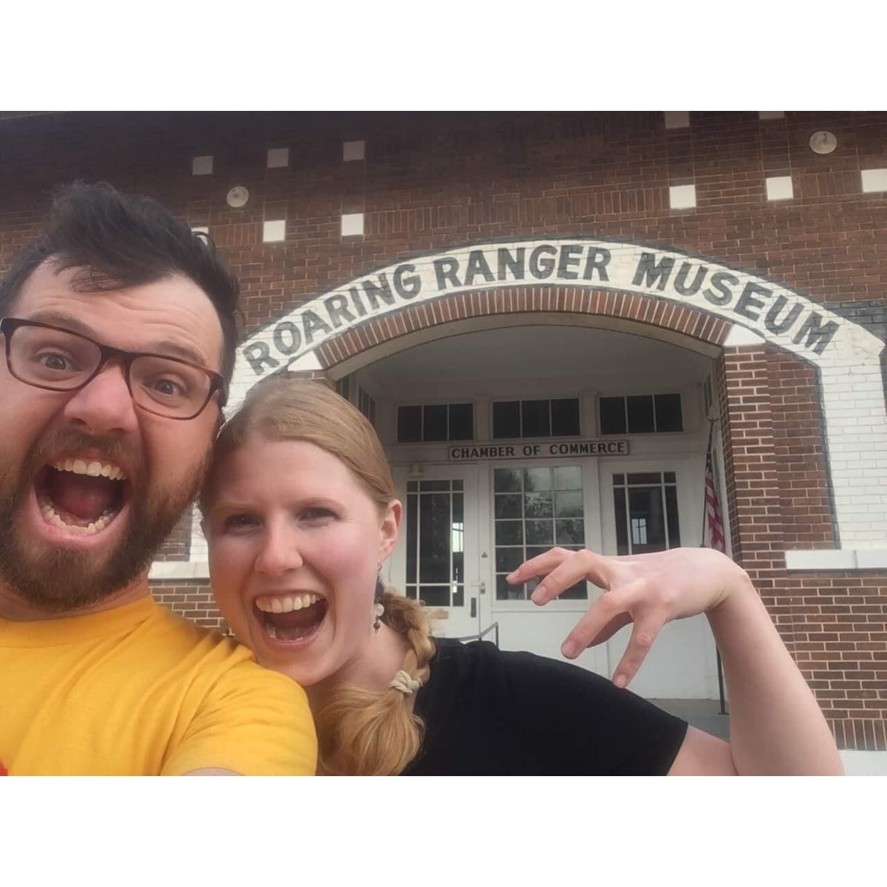 We had to get a photo! But the museum was closed the day we drove through the Texas town of Ranger....