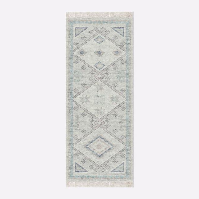 Cordoba Rug, 2.5'x9', Blue Sage