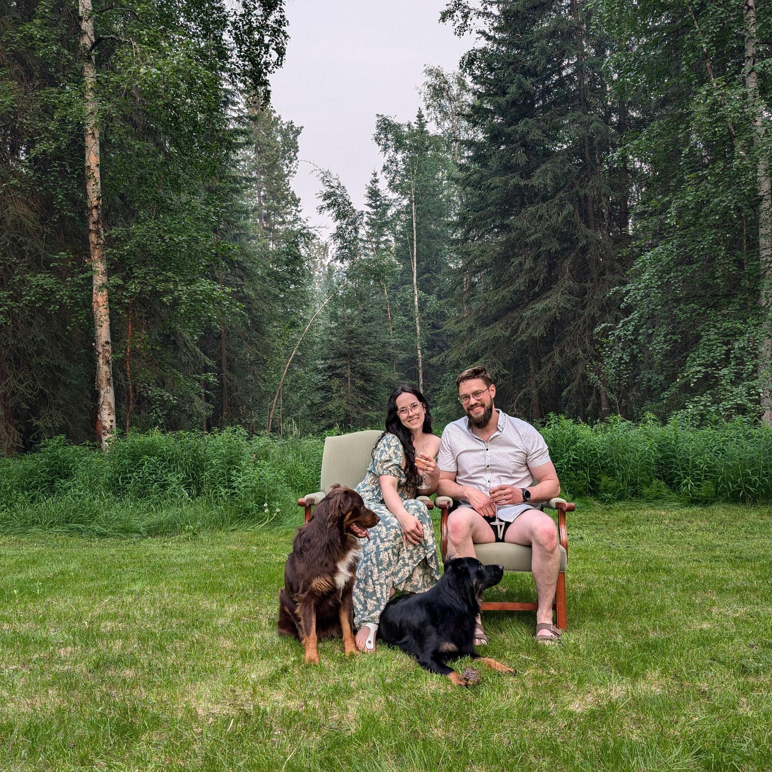 This was the night Evan proposed in the backyard of our home in Fairbanks during Solstice Weekend