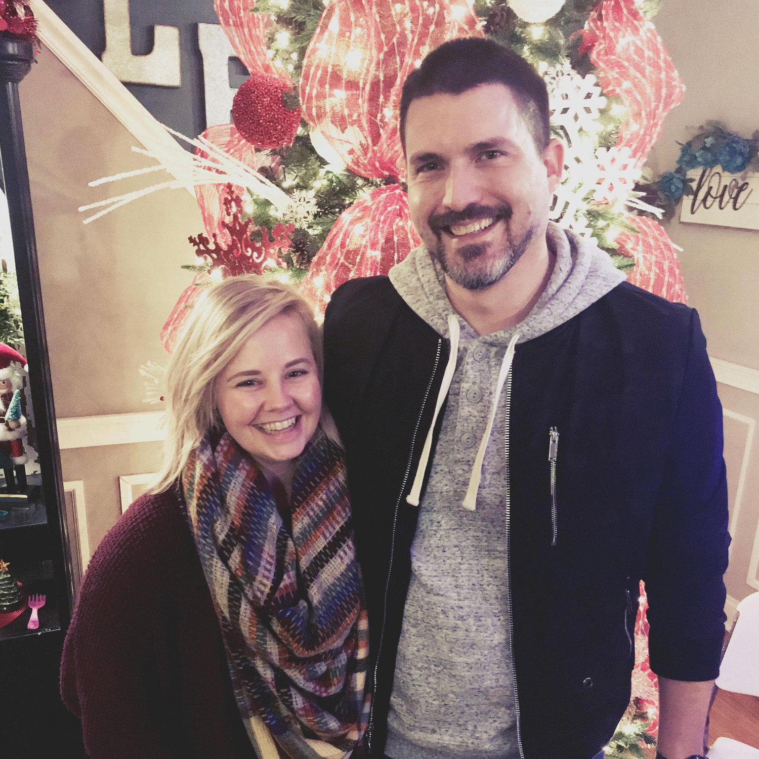 Our first Christmas together.