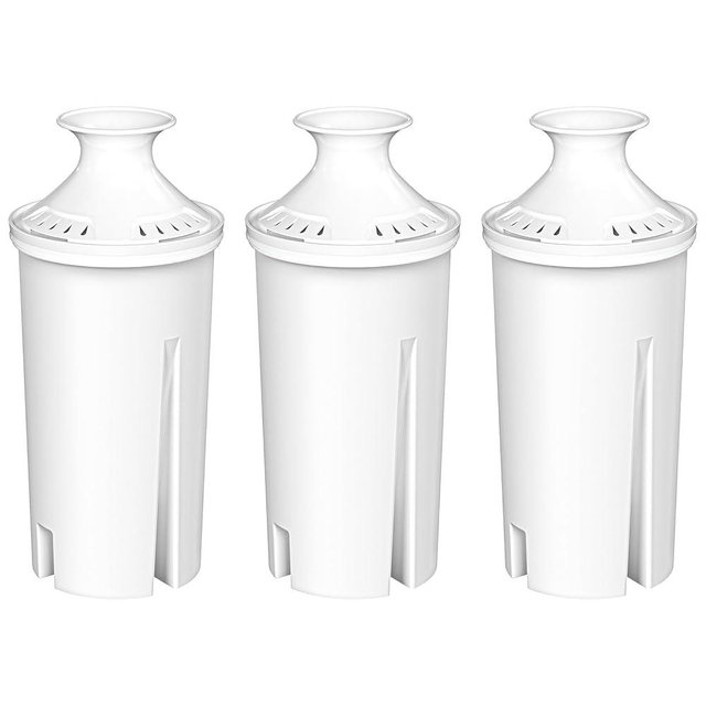 Fil-Fresh 3-Pack Water Filter Replacements for Brita Water Pitchers and Dispensers, NSF 53&42 Certified to Reduce Cadmium, Mercury, Copper, Zinc, BPA free, Lasts 2 Months or 40 Gallons
