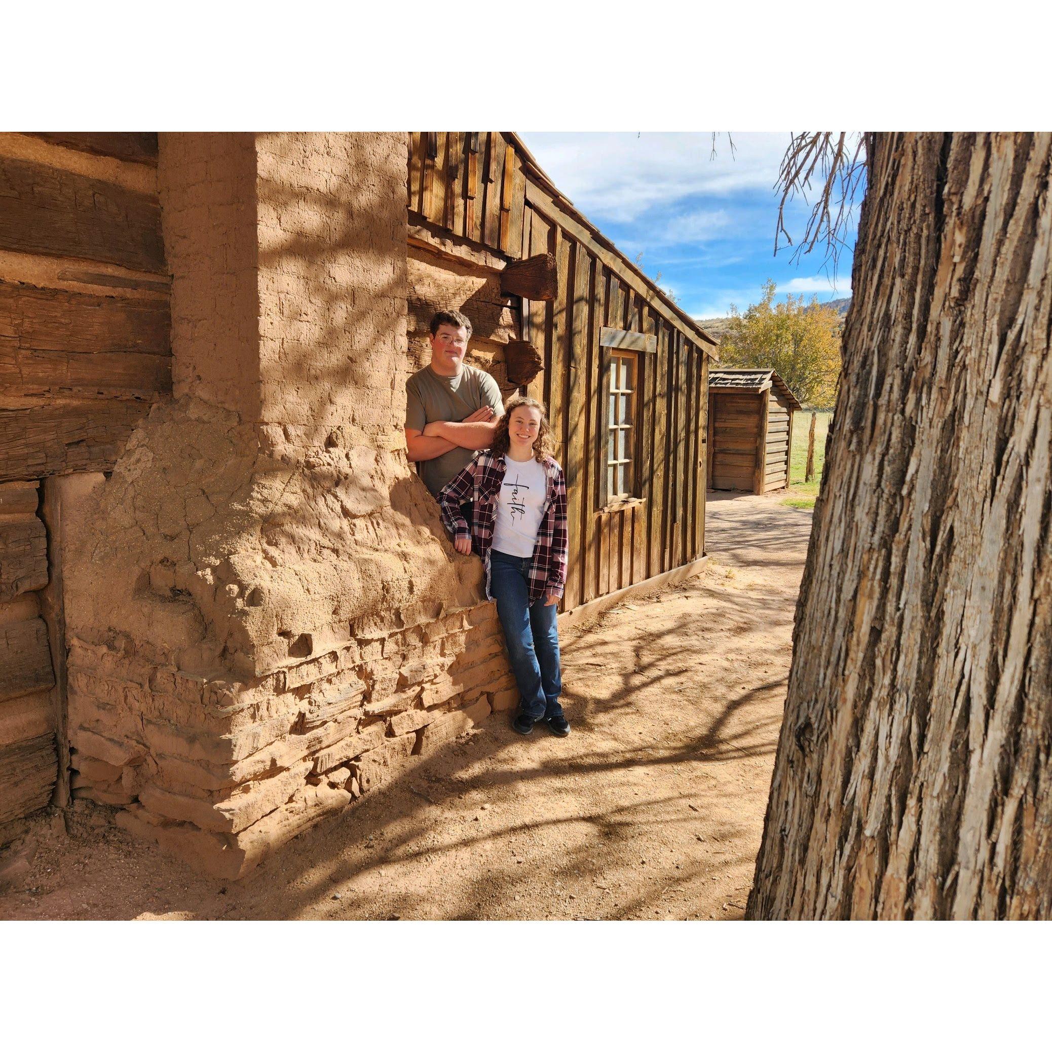 This photo was taken during a trip to visit Jaden's family in St. George, Utah.