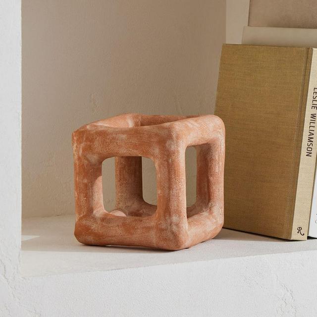 Atuto Terracotta Sculptural Objects, Object, Terracotta, Ceramic, Cube