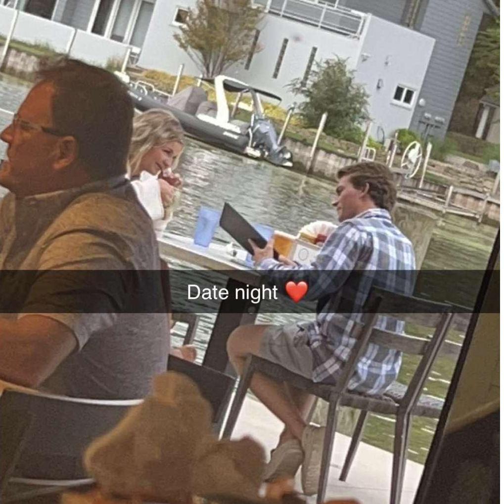Drew + Livvy's first date.