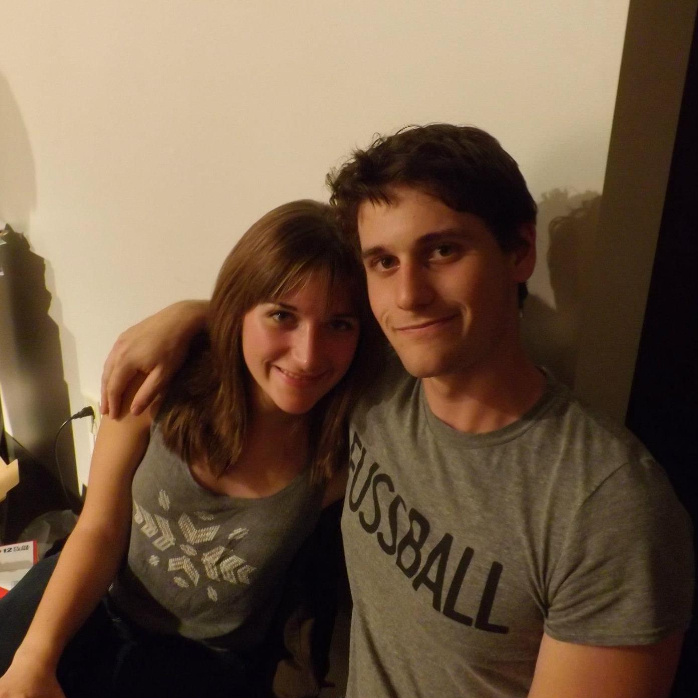 Our first photo together — Fall 2012