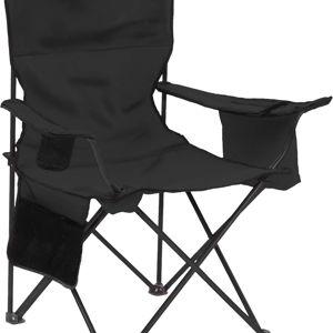 Coleman Portable Camping Chair with 4-Can Cooler, Cushioned Seat & Back with Side Pockets & Cup Holder, Carry Bag Included, Great for Camping, Tailgating, Firepits, Patio, & More