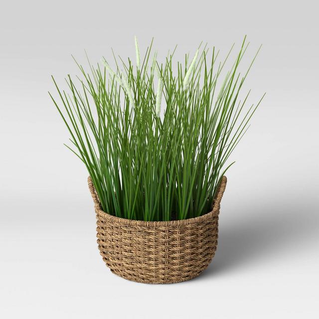 Faux Grass in Basket - Threshold™ designed with Studio McGee