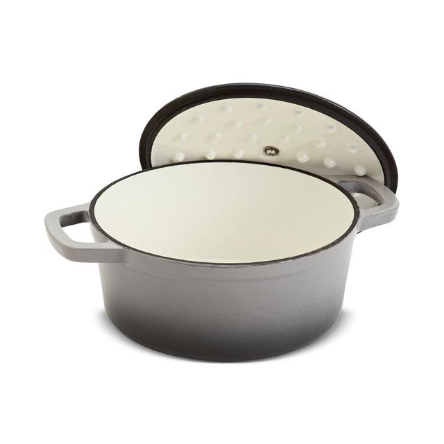 Smith and Clark Blue Gradient 5-Quart Enameled Cast Iron Dutch Oven