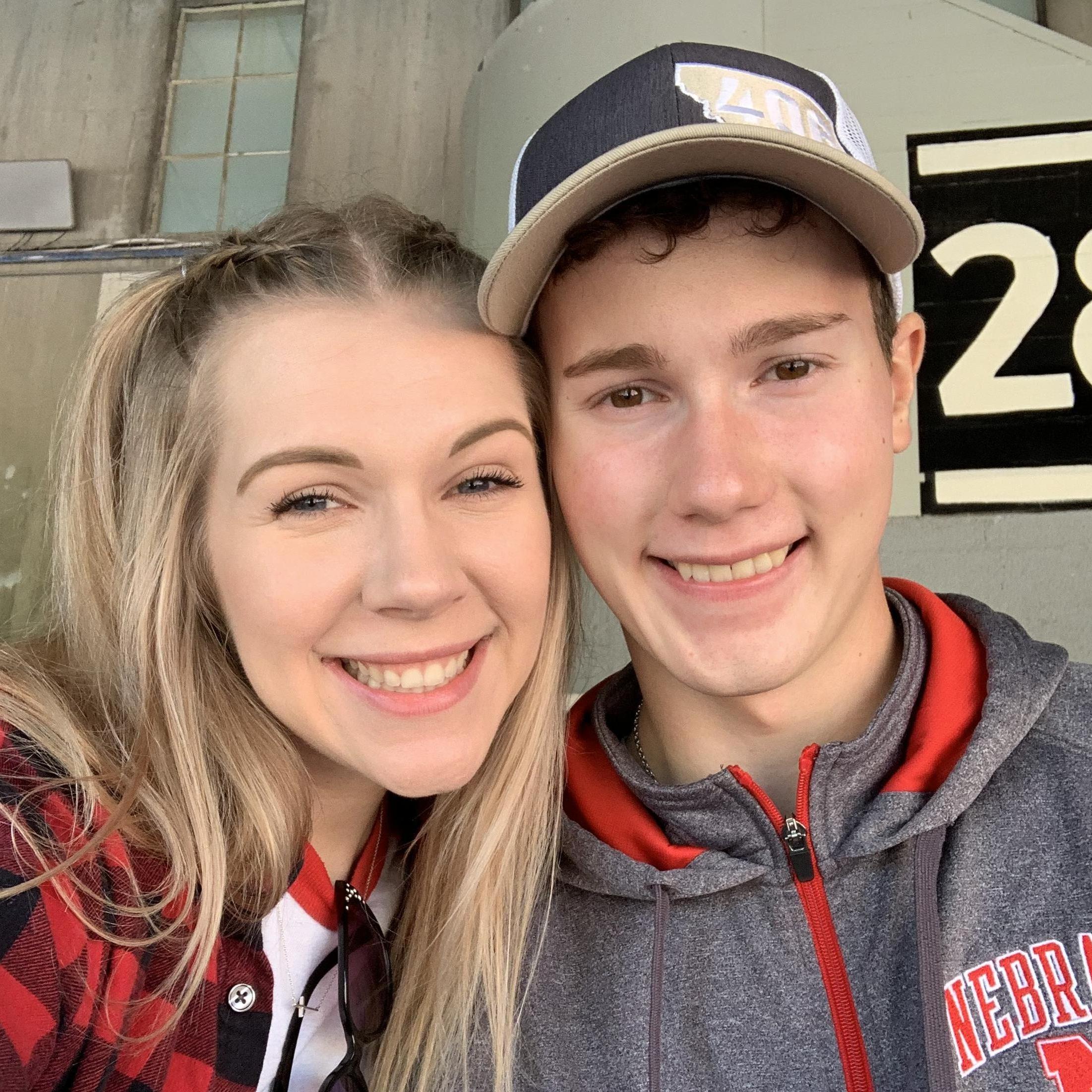 10-30-21 - Joe's first husker game!! It finally took love to get this Buckeye to wear that "N".