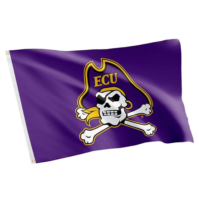 Desert Cactus East Carolina University ECU Flag - 3 x 5 Feet Pirates Banner, Indoor/Outdoor Durable Fabric, 100% Polyester Design (Style 1)