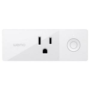 Linksys - WEMO Mini Smart Outlet Plug Wi-Fi Enabled - White (F7C063)