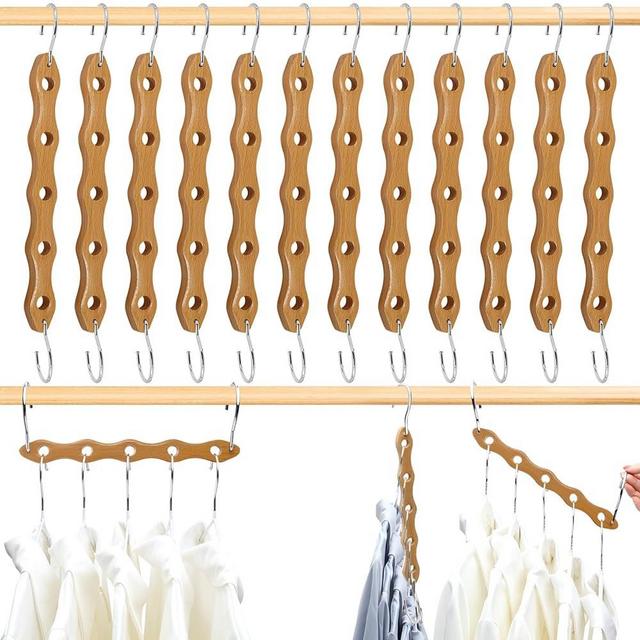 HEYHOUSE Closet Organizers and Storage,College Dorm Room Essentials,Multifunctional Closet Organizer Magic Space Saving Hangers Closet Storage Organization for Wardrobe Closet 12 Pack