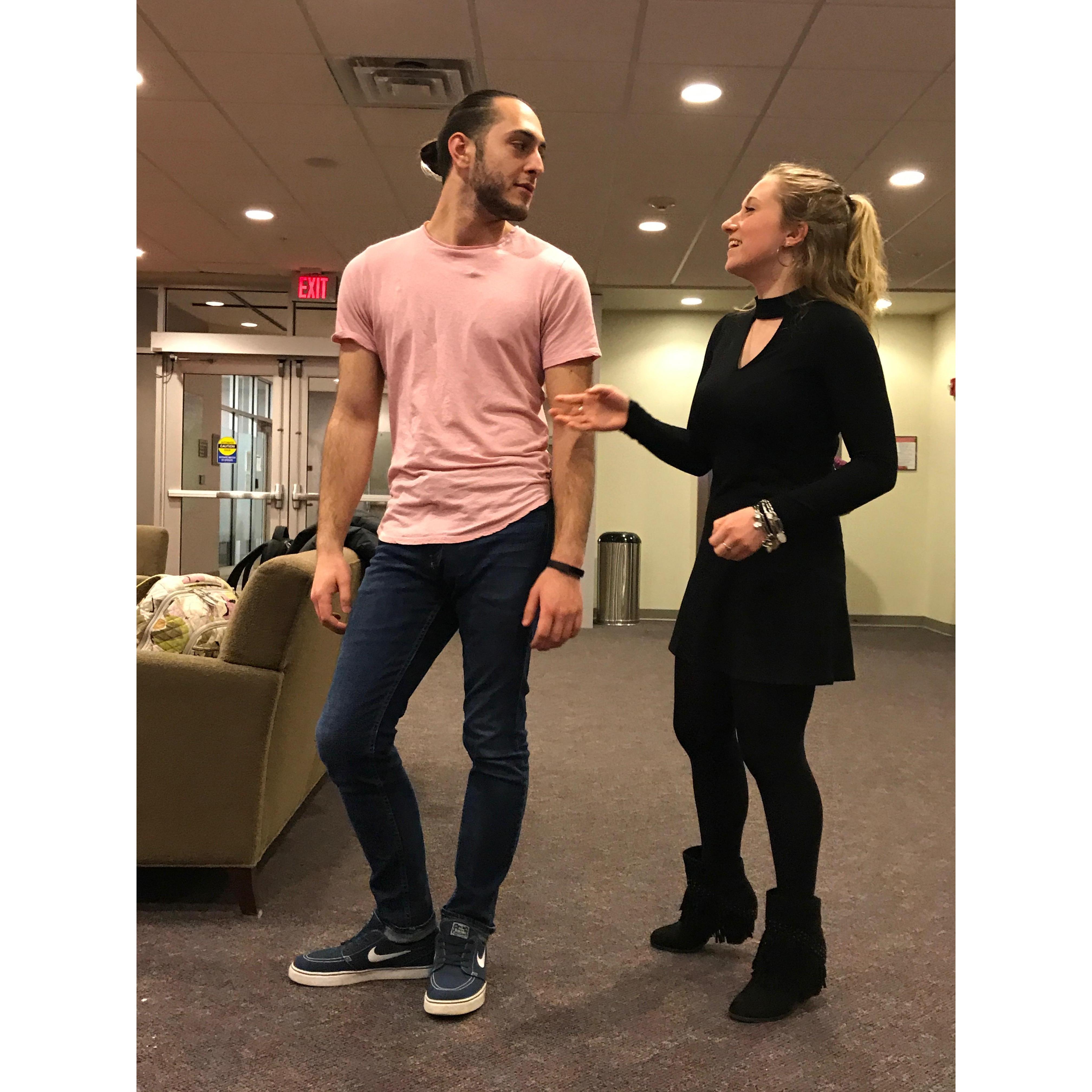 Unintentional color swap day...ft. Nolan's man bun