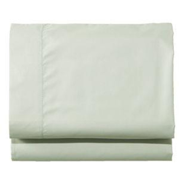 280-Thread-Count Pima Cotton Percale Sheet, Fitted | in Pastel Mint, L.L.Bean