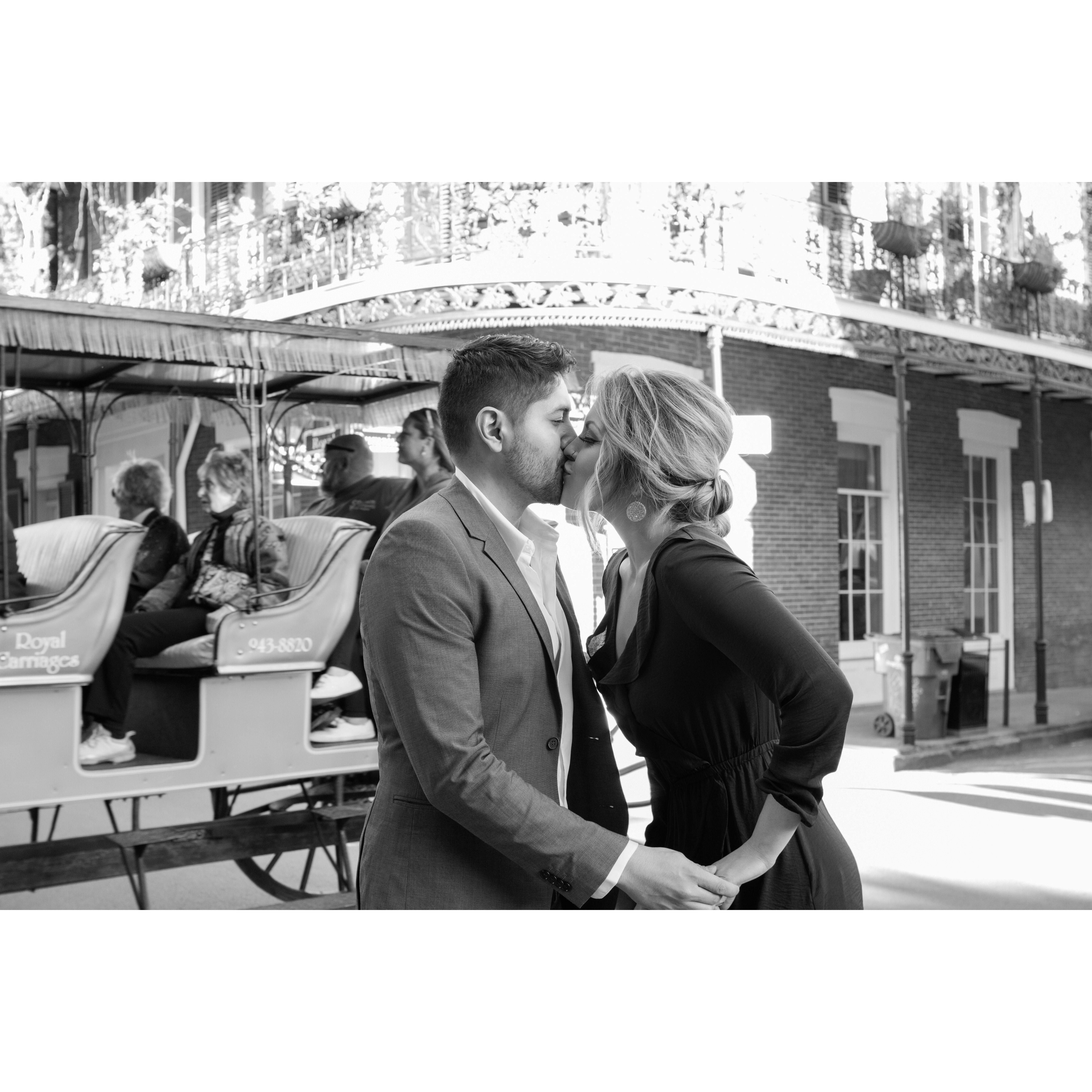 They will always remember the corner where she said "Yes".