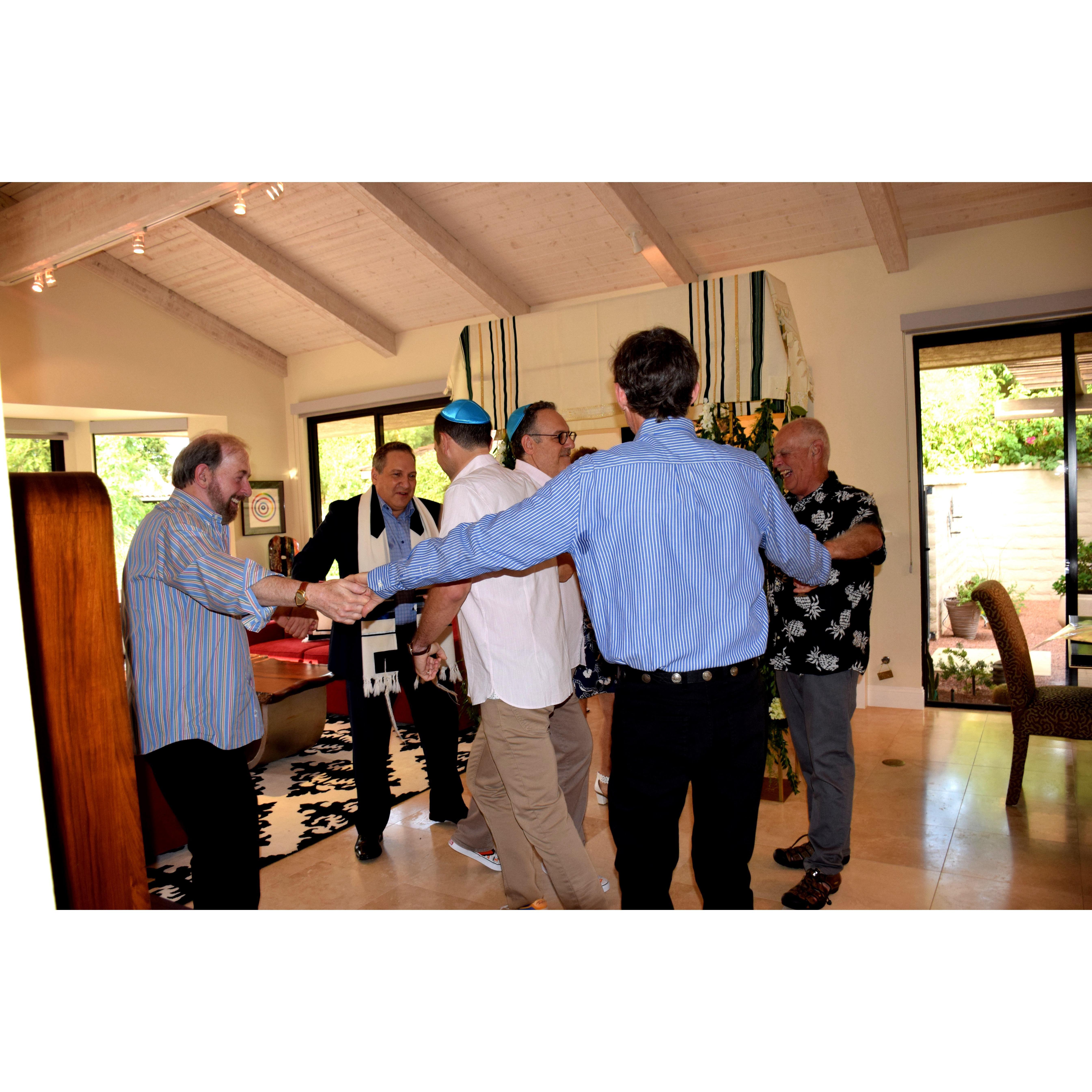 Circling around David and Richard.
