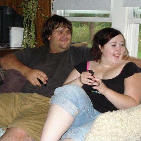 Candid photo my mom took of us during our first summer together.