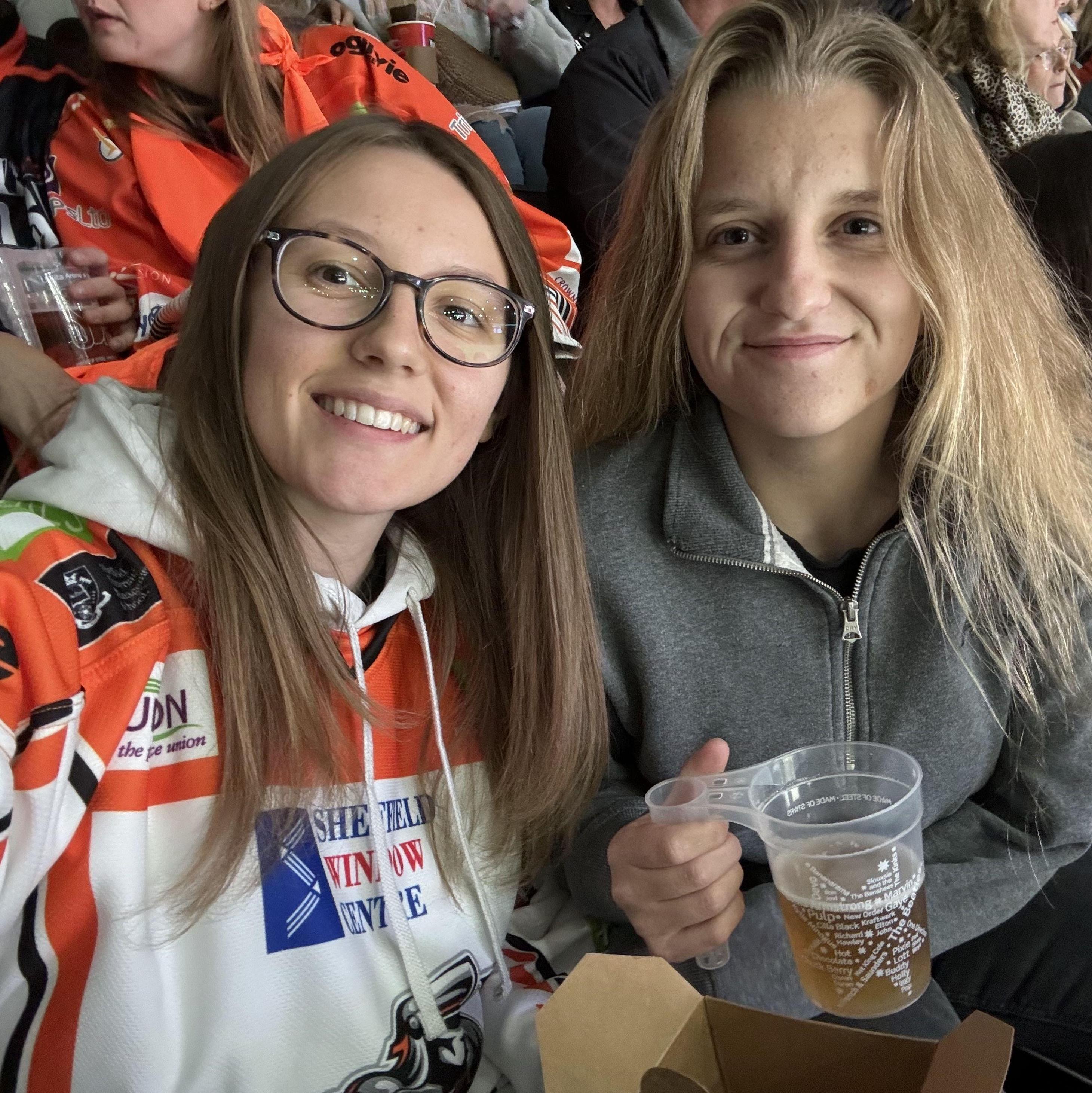 Date night watching Sheffield Steelers
