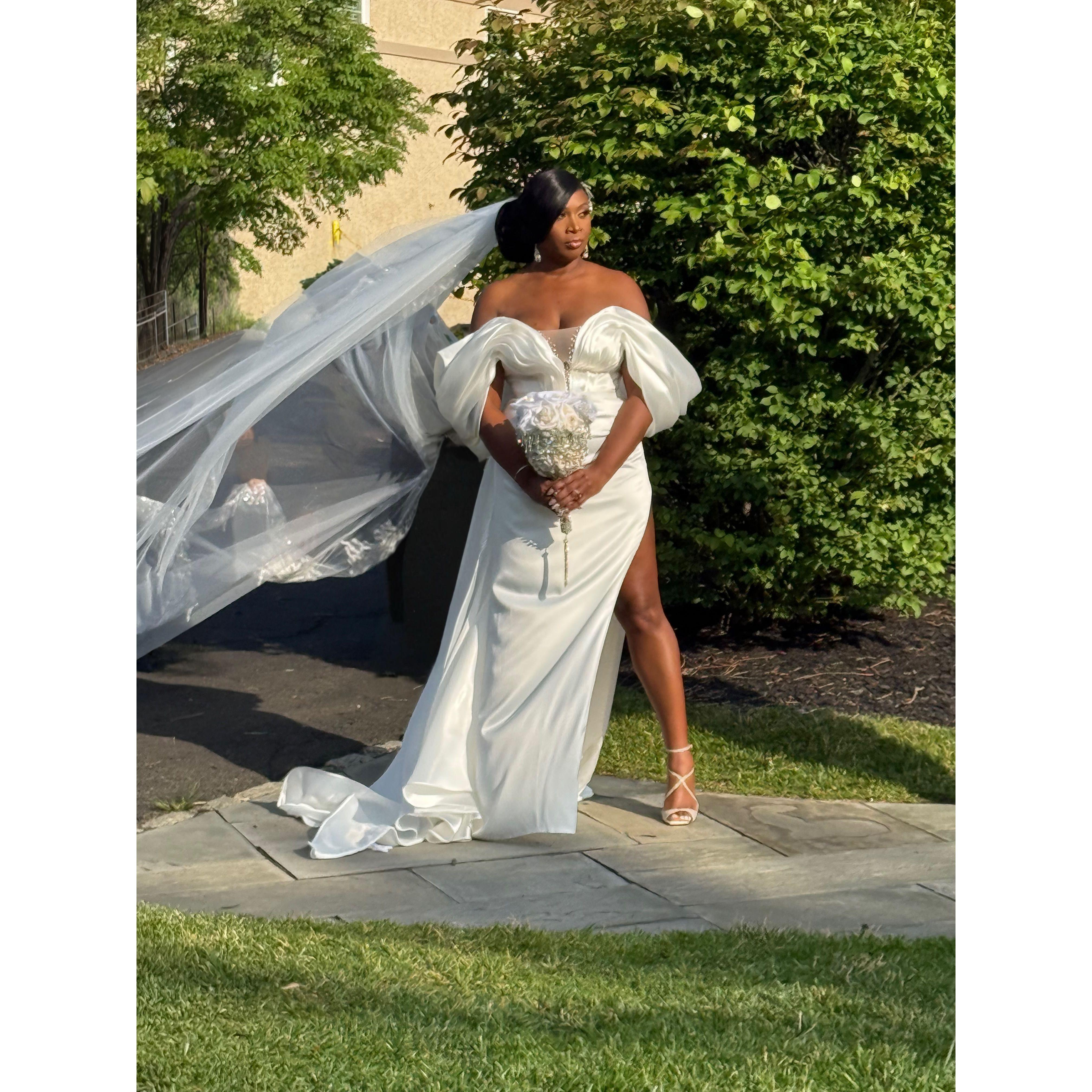 Here comes the bride!!